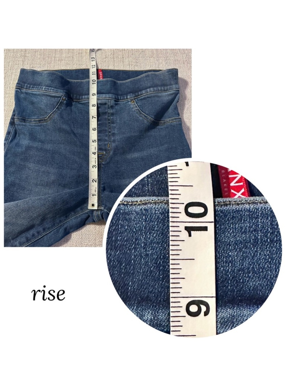 SPANX Distressed Ankle Skinny Jean Legging Sleek Chic Stretch Cottagecore Wmn M - Picture 12 of 14